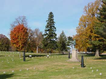 A section of the cemetery 