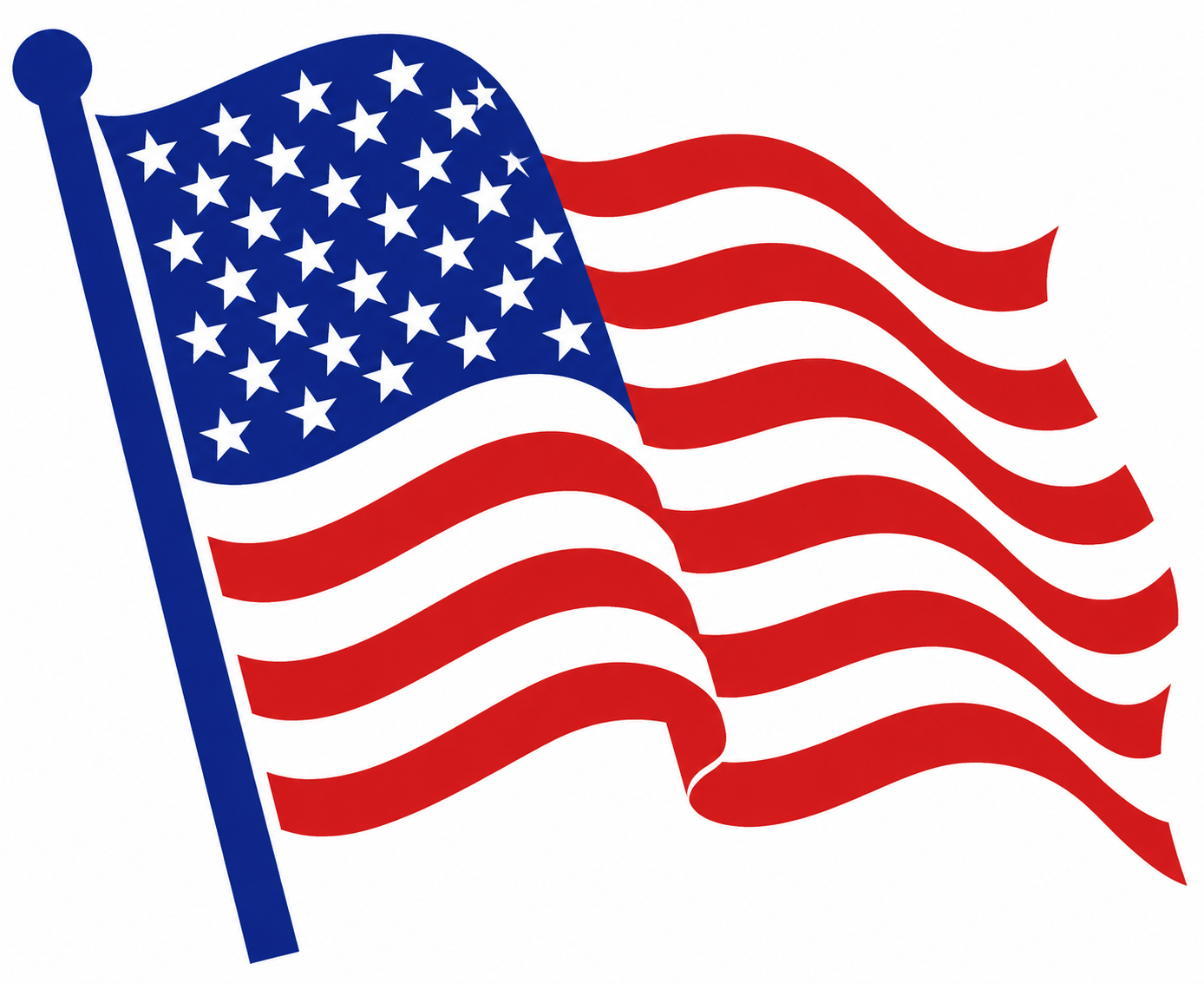 Dynamic American Flag: A Soaring Symbol of National Pride