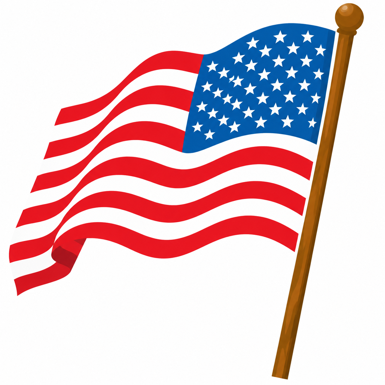 Flag of Freedom: A Patriotic Waving Display