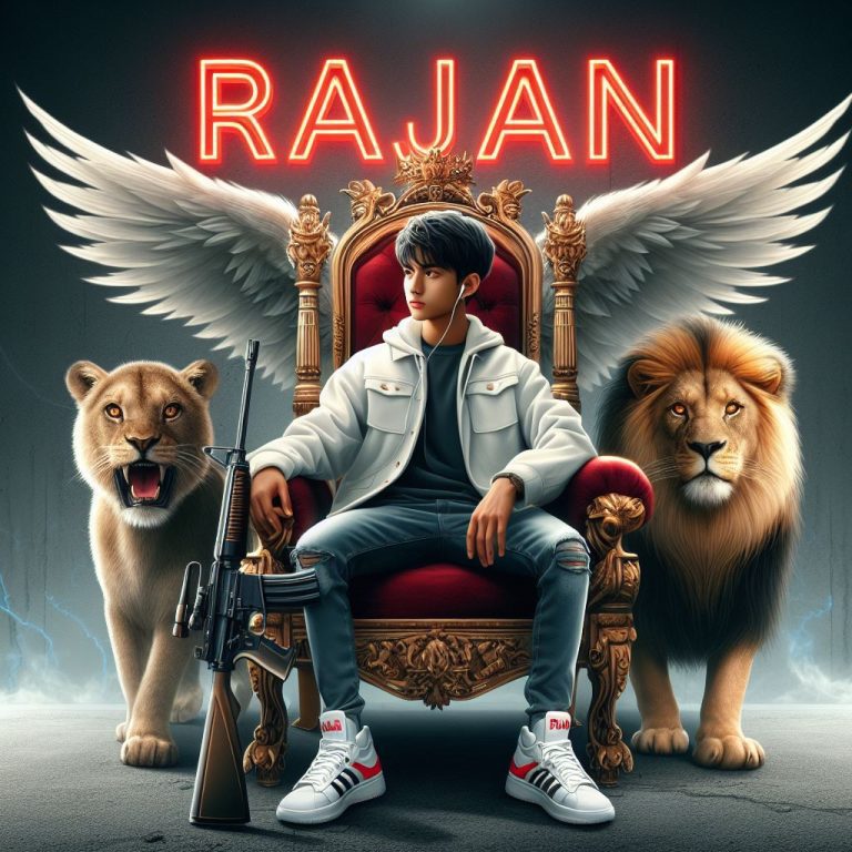 lion wings chair with name ai photo editing prompts - AI Generated Image