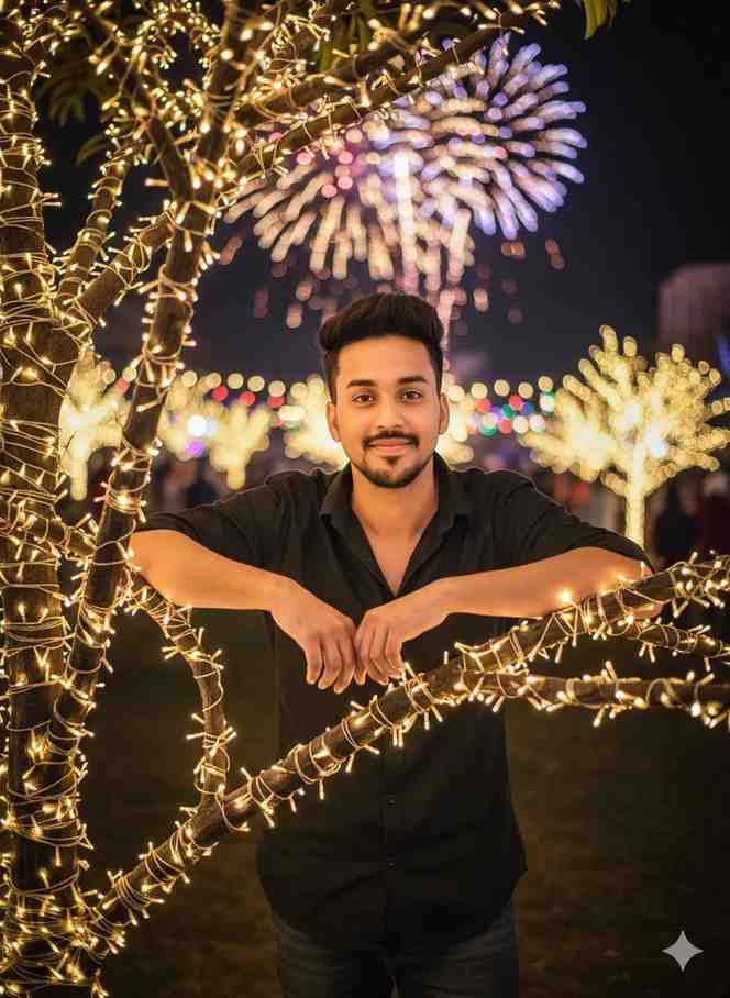 diwali prompt for boys cool photo editing prompt - AI Generated Image