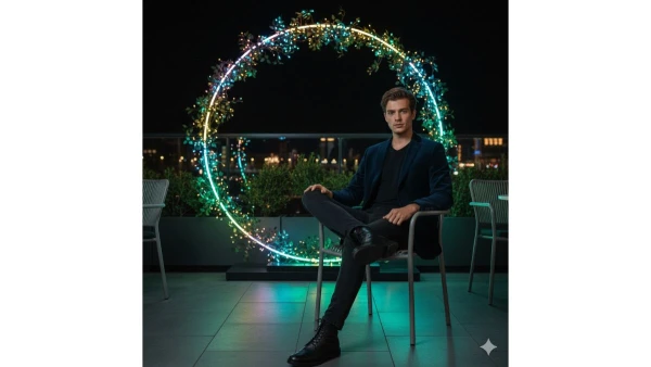 Normal photo to stylish look copy paste prompt - AI Generated Image