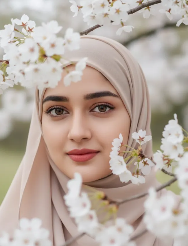 top trending gemini ai prompt for hijab girl dp on instagram - AI Generated Image