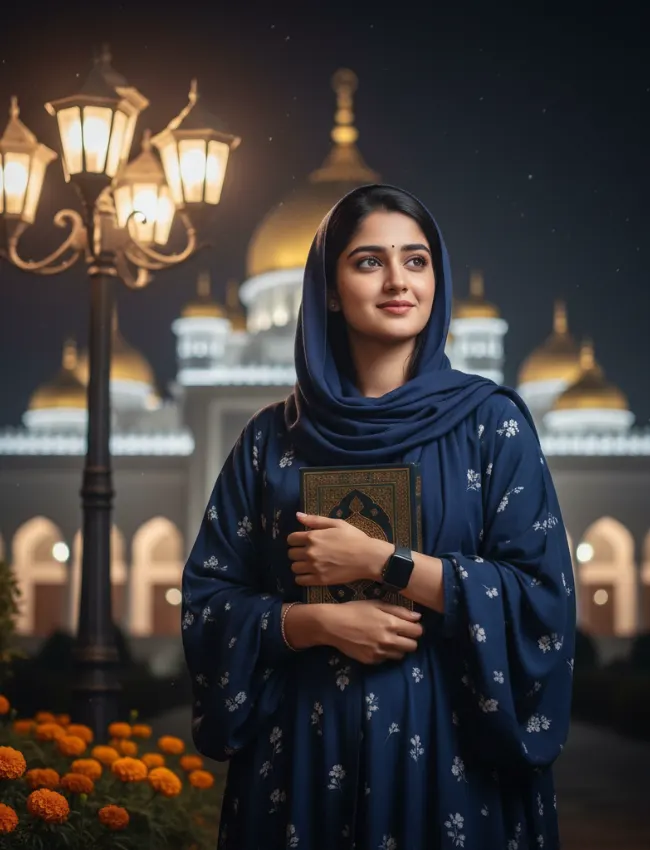 Hijab girl prompt for dp - AI Generated Image