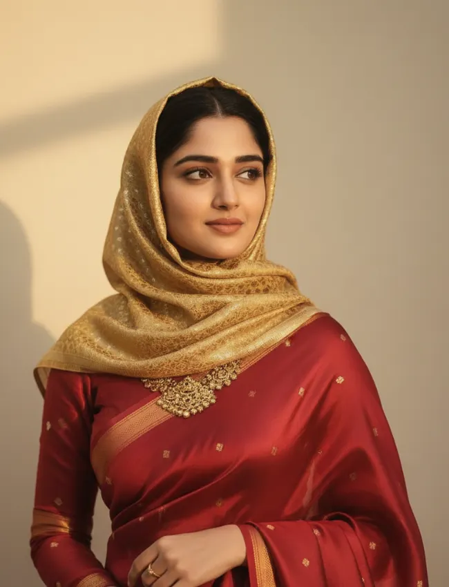 Hijab girl prompt for instagram prompt seen - AI Generated Image