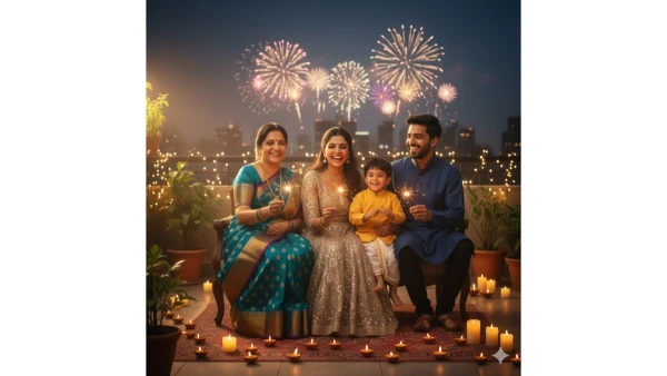 Diwali family prompt for instagram - AI Generated Image