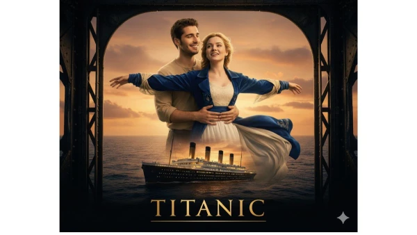 prompt seen titanic style pose - AI Generated Image