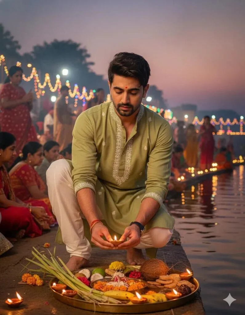 Gemini Chhath Puja Photo Prompts For Boys, Girls and Couple - AI Generated Image
