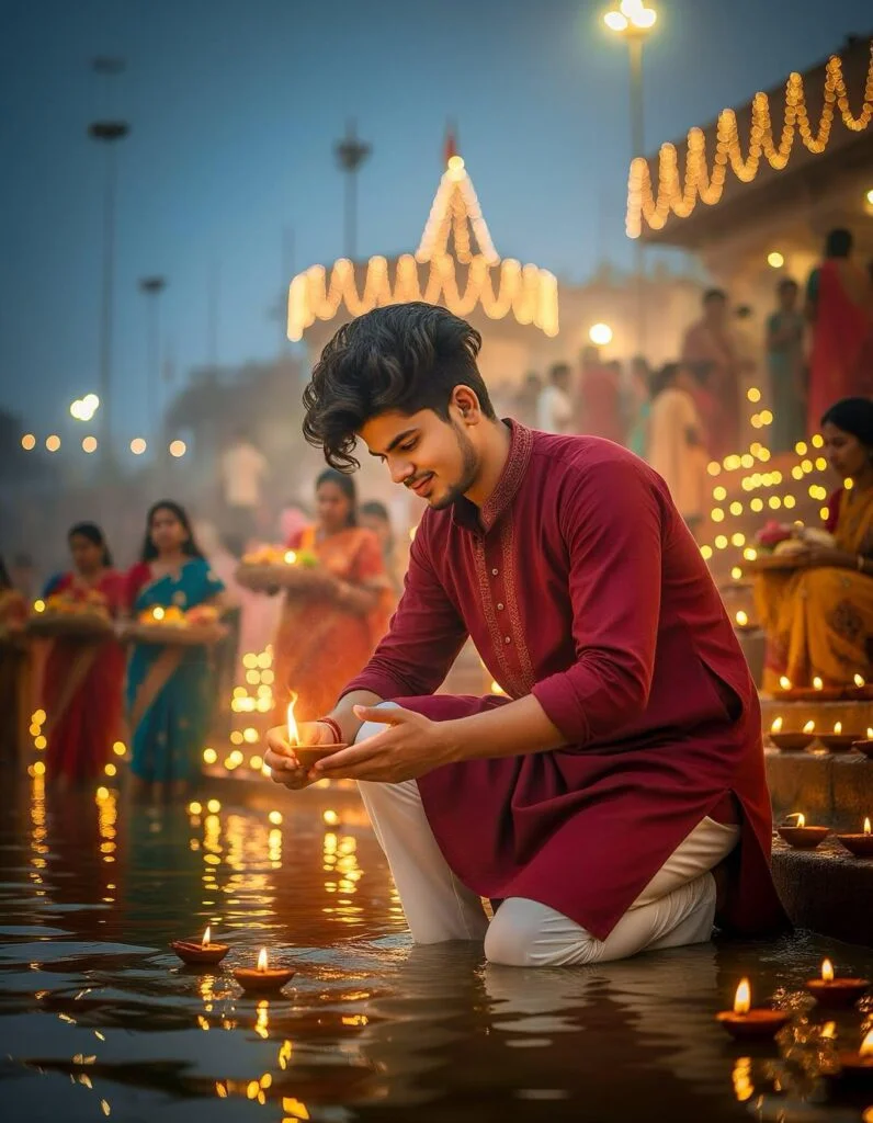 chhath puja photo editing prompt - AI Generated Image