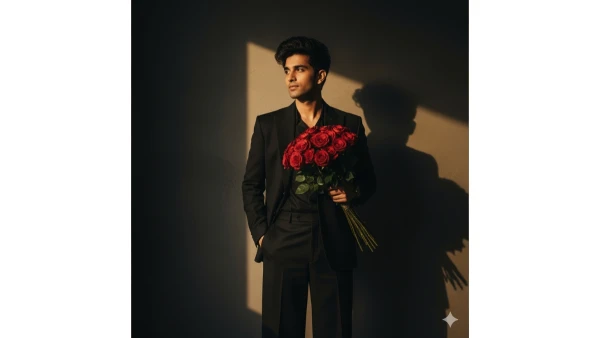 Flower prompt trend for boys - AI Generated Image