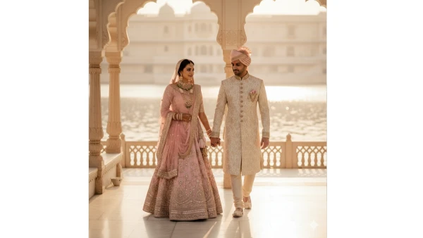 Cultural photo shoot editing prompt for couples - AI Generated Image