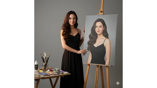 Gemini ai prompt for real life painting - AI Generated Image