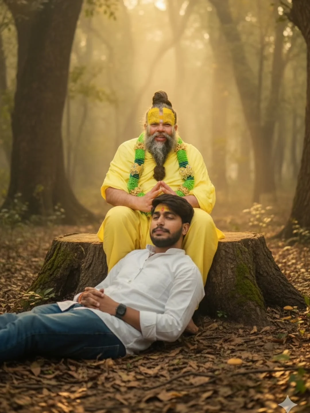 Premanand ji Maharaj Ai Image Prompt - AI Generated Image