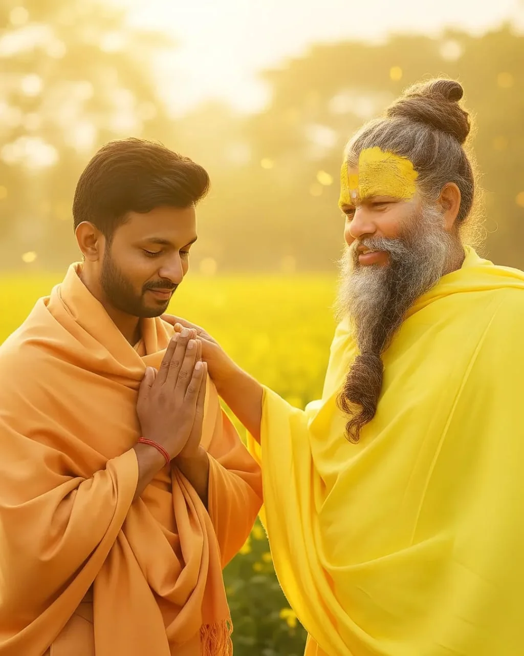 prompt seen Premanand ji maharaj copy paste prompt - AI Generated Image