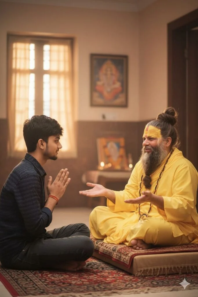 viral prompt seen premanad ji maharaj copy paste - AI Generated Image