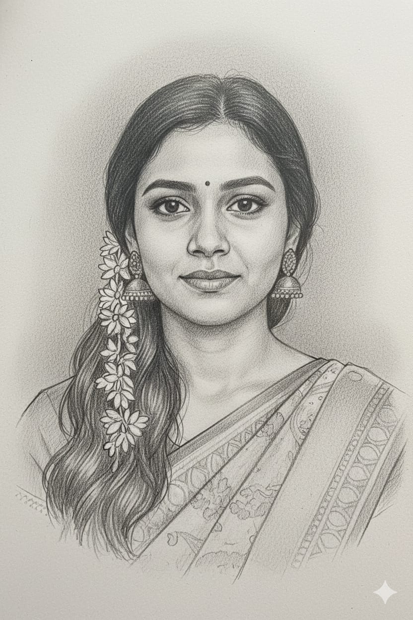 Sketch Ai Prompts For Girl With Pencil - AI Generated Image