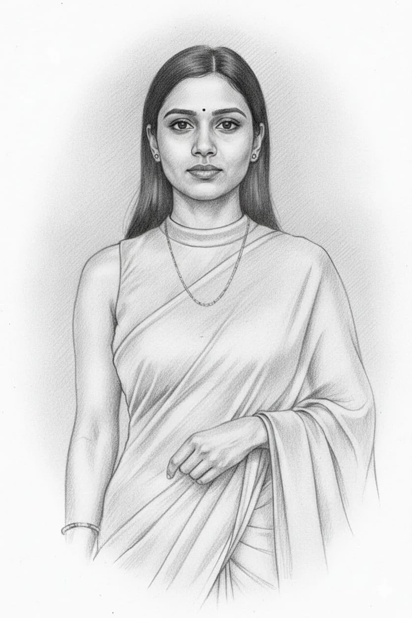 Pencil sketch ai photo editing prompt copy paste - AI Generated Image