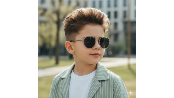 copy paste prompt to create a baby boy stylish look - AI Generated Image