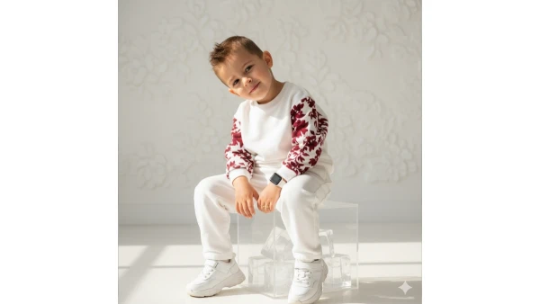 prompt seen to create a baby boy fashionable look - AI Generated Image