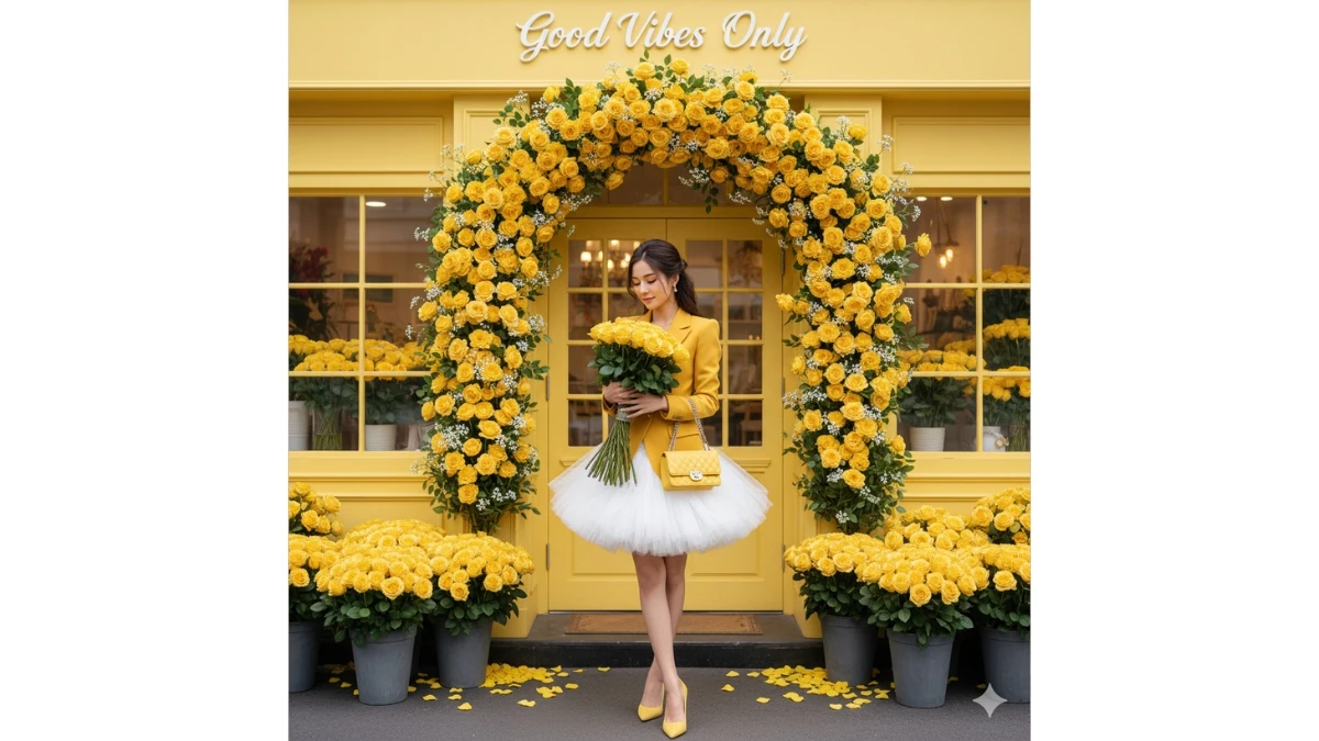 transform your ordinary photo to Stylish looking celebration - AI Generated Image