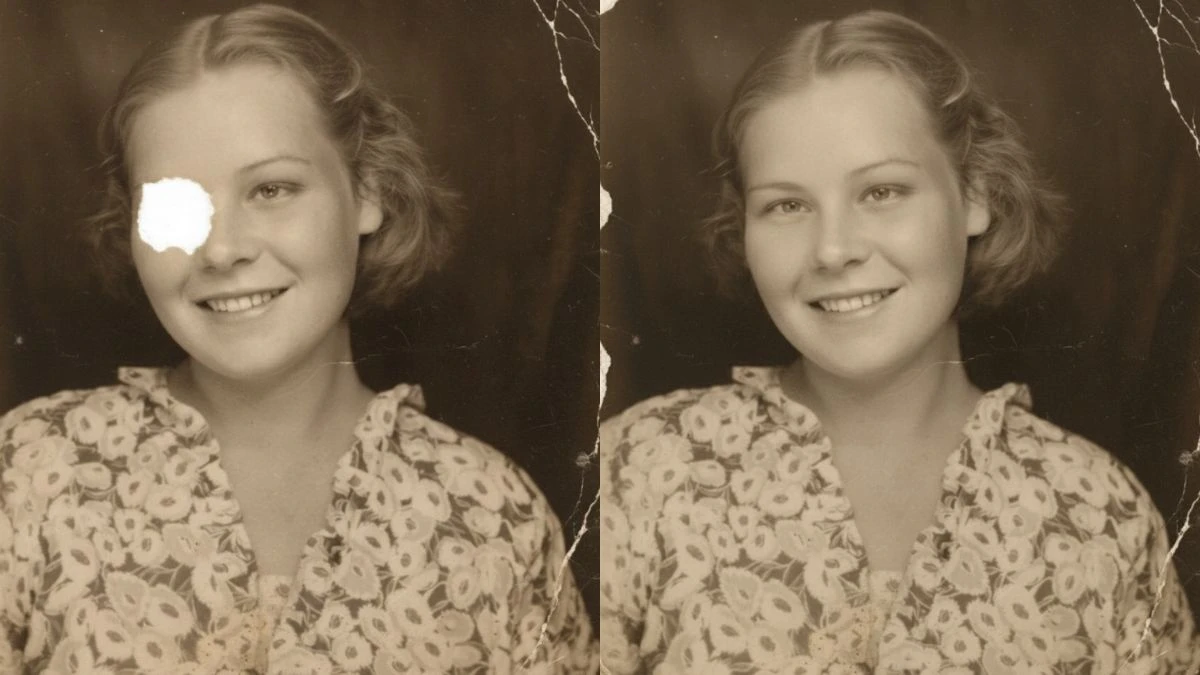 Restore old photo by copy paste prompt - AI Generated Image