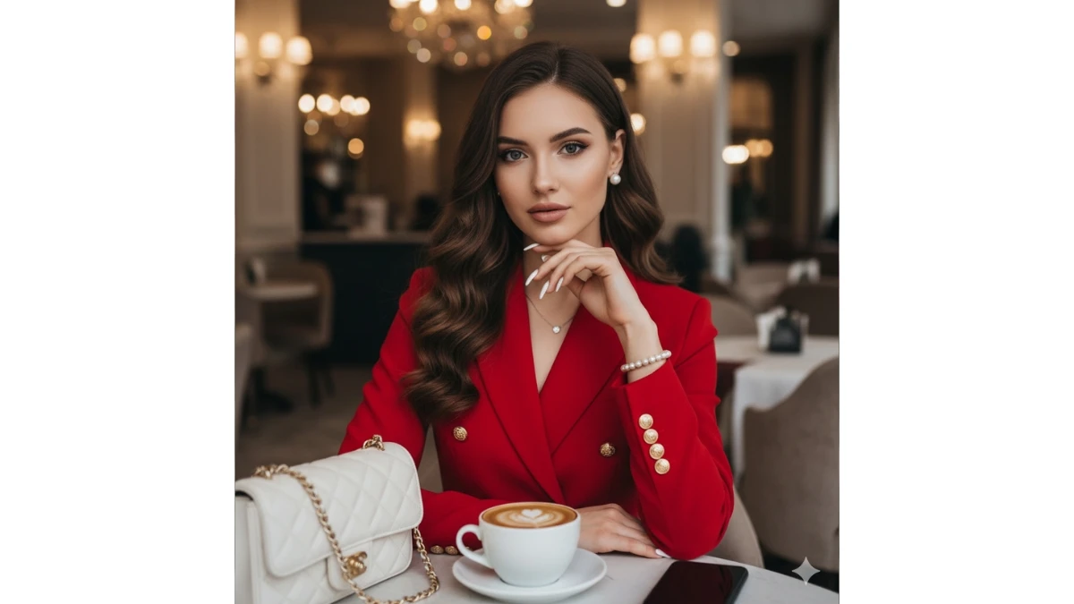 copy paste prompt for luxury photo editing for girls  - AI Generated Image