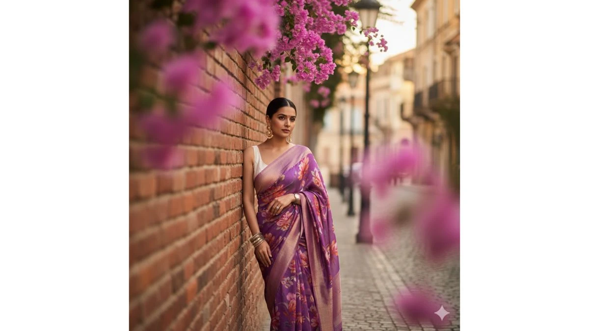 Google gemini girls in saree look copy paste prompt - AI Generated Image