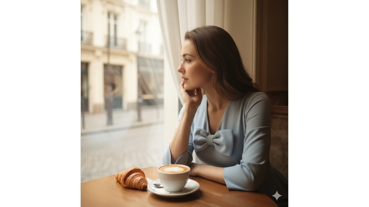 Prompt for girls to create coffee shop DSLR Inspired portrait  - AI Generated Image