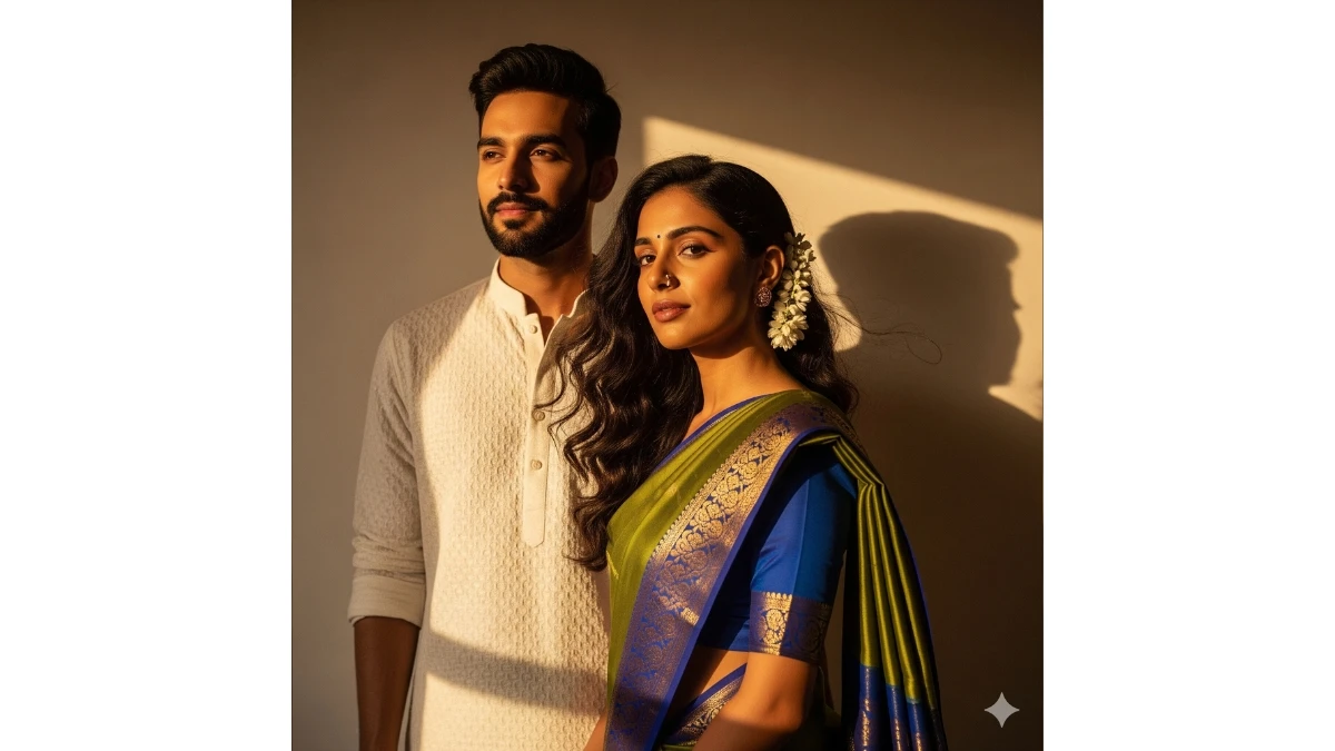 Chatgpt prompt for couples to make Indian look viral - AI Generated Image