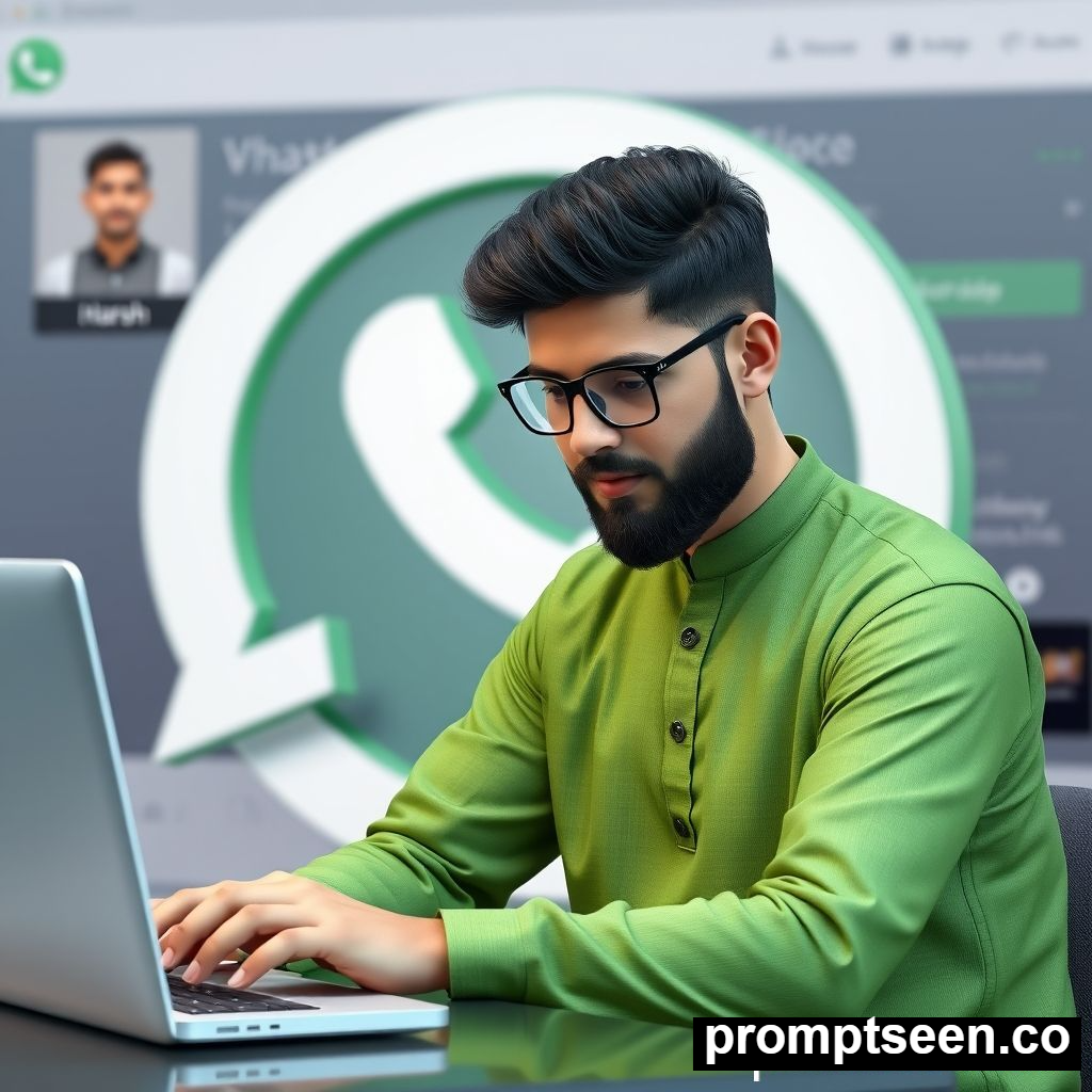 WhatsApp Prompt For Boys - AI Generated Image