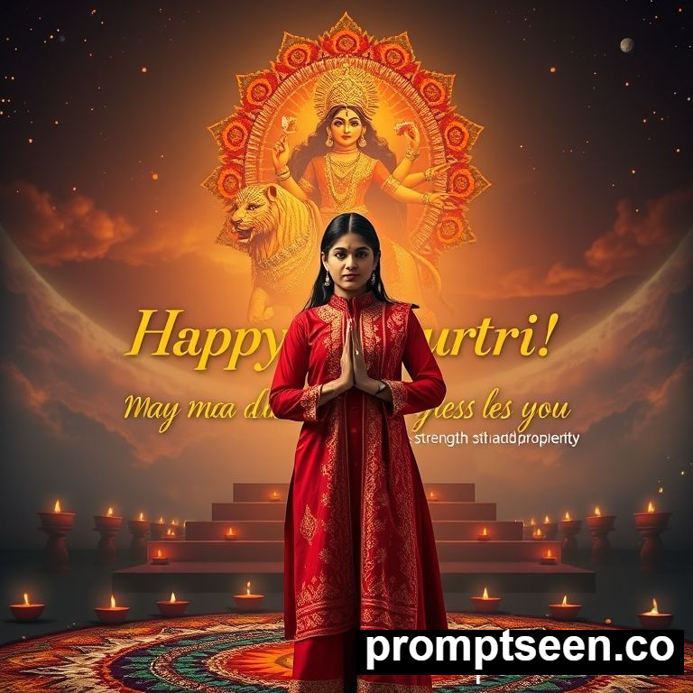 Google Gemini Navratri AI image prompts: Top prompts to create unique navratri wishes with photos - AI Generated Image