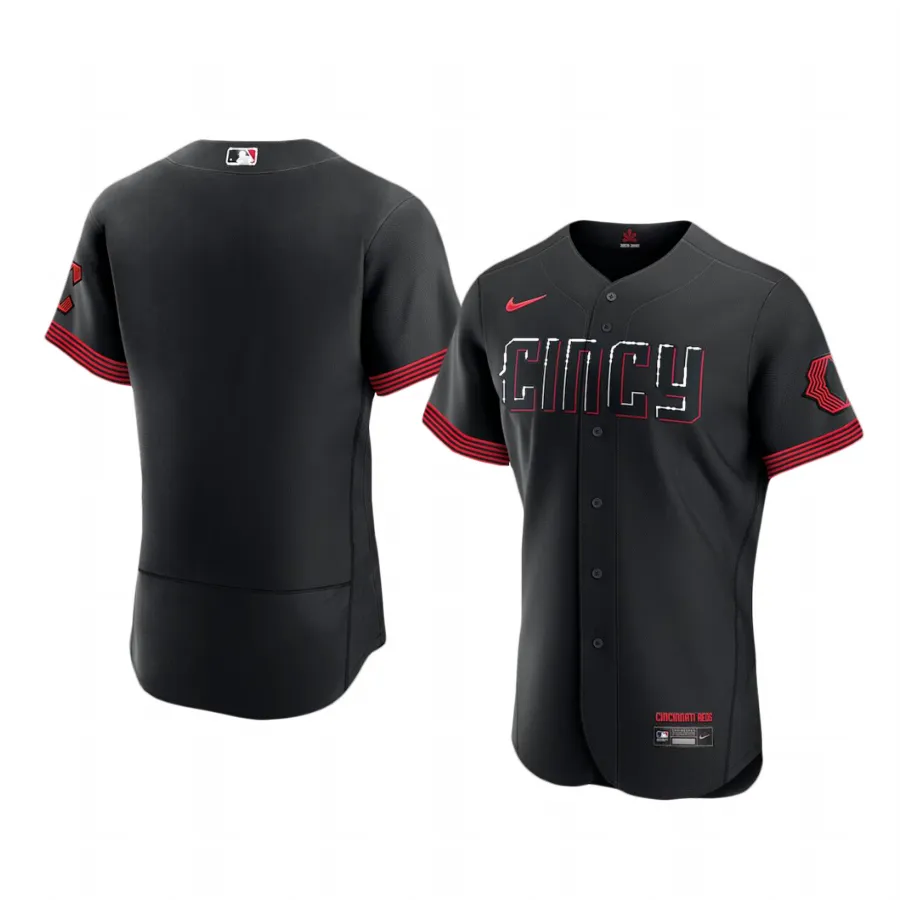 Cincinnati Reds Black 2023 City Connect Authentic Jersey - Men's ...