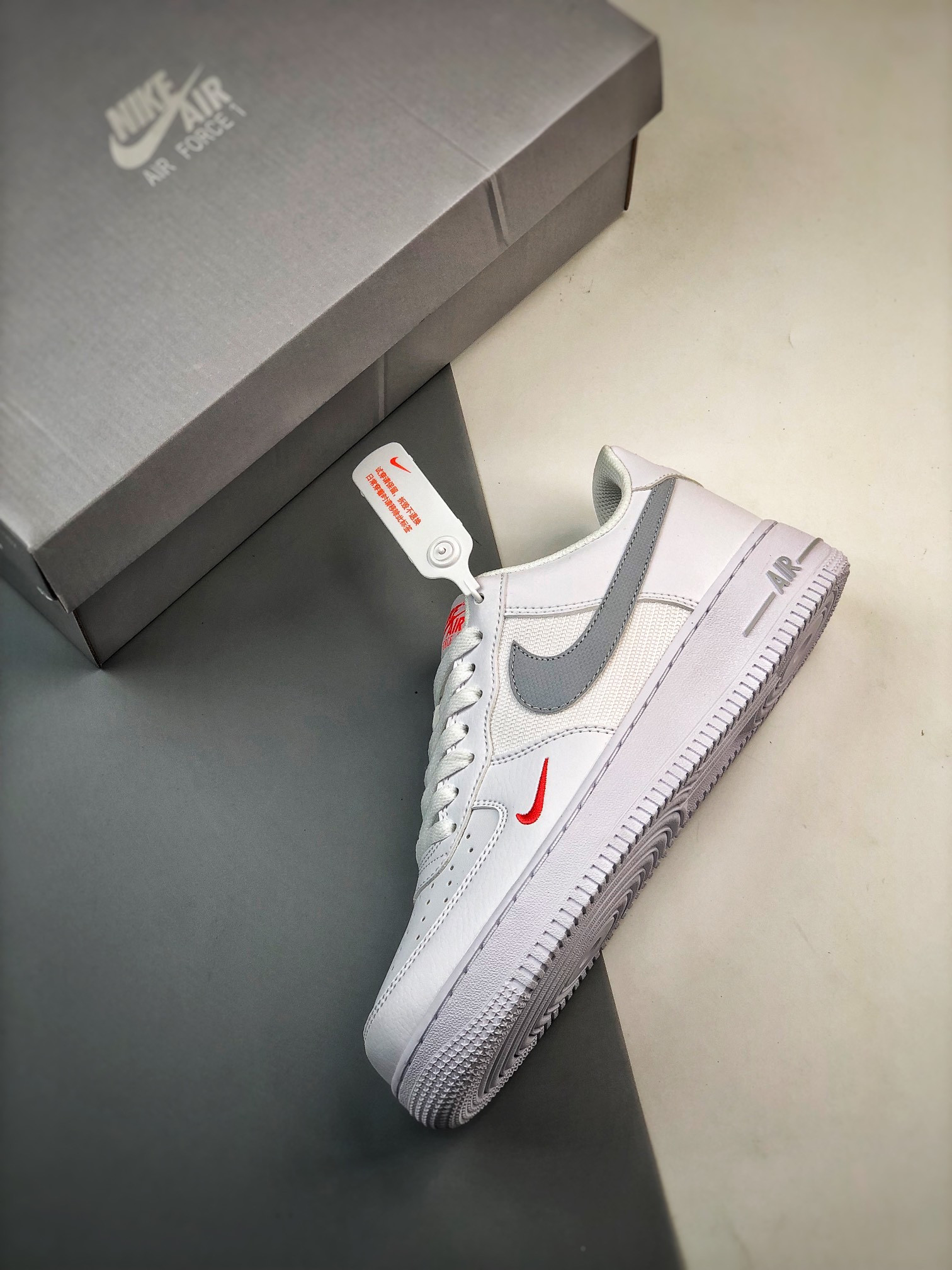 Nike Air Force 1 Low White/Red/Grey FD9772-100