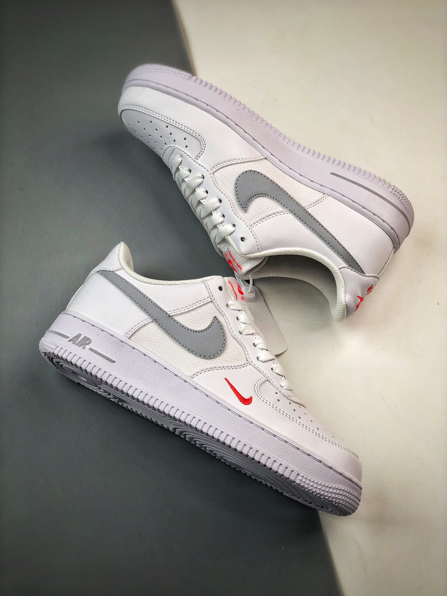 Nike Air Force 1 Low White/Red/Grey FD9772-100