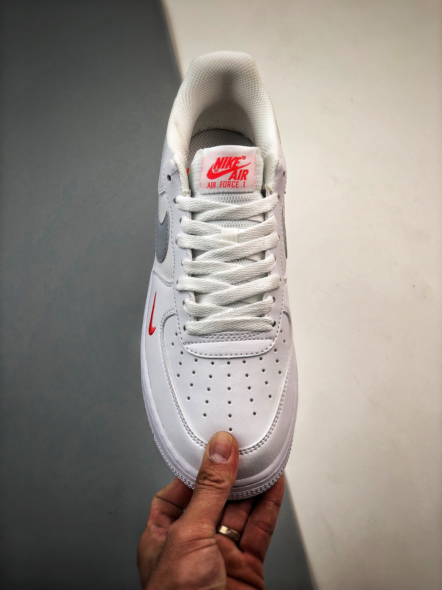 Nike Air Force 1 Low White/Red/Grey FD9772-100