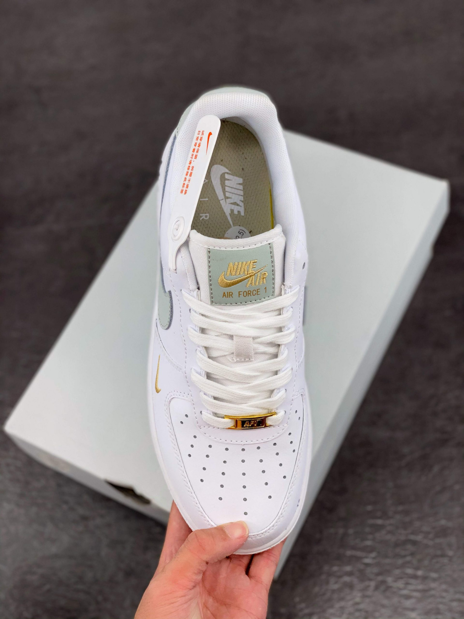 Nike Air Force 1 Low Mini-Swooshes White - Visayashop