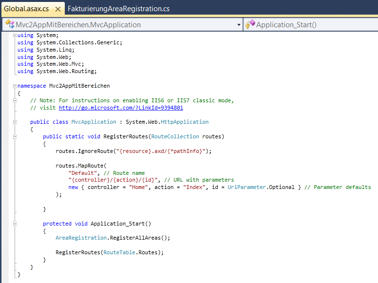 ASP.NET MVC 2: Große Applikationen in Bereiche partitionieren