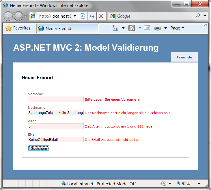 ASP.NET MVC 2: Model Validierung