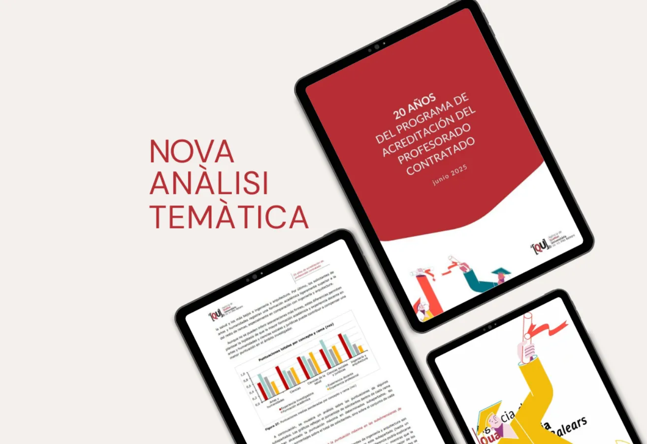 Aquib - Publicam l'estudi «20 anys d'avaluació de l'acreditació del professorat contractat»