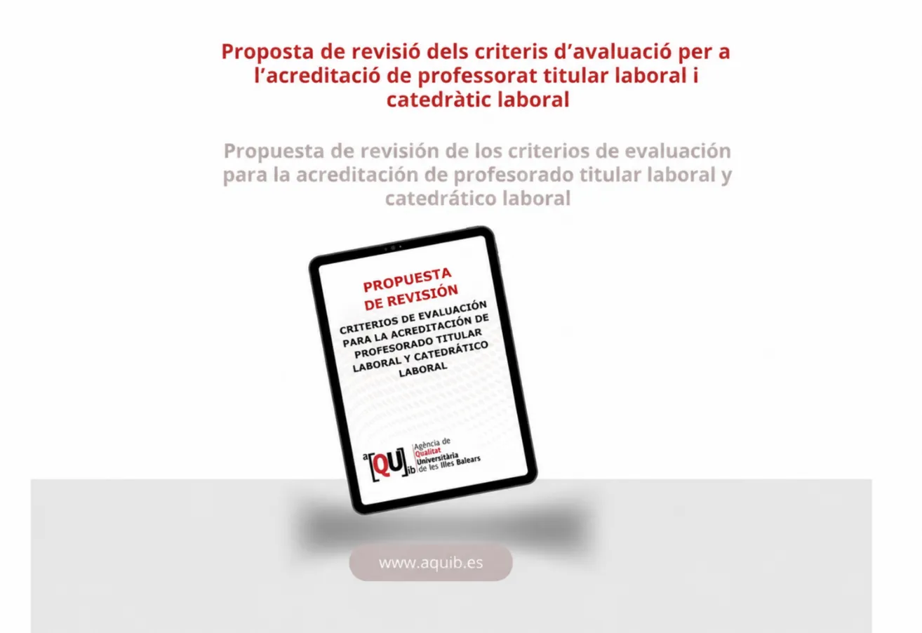 Aquib Exposició pública de la proposta dels criteris d'avaluació del professorat permanent laboral