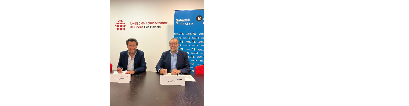 Firma nuevo Convenio con el Banco Sabadell 