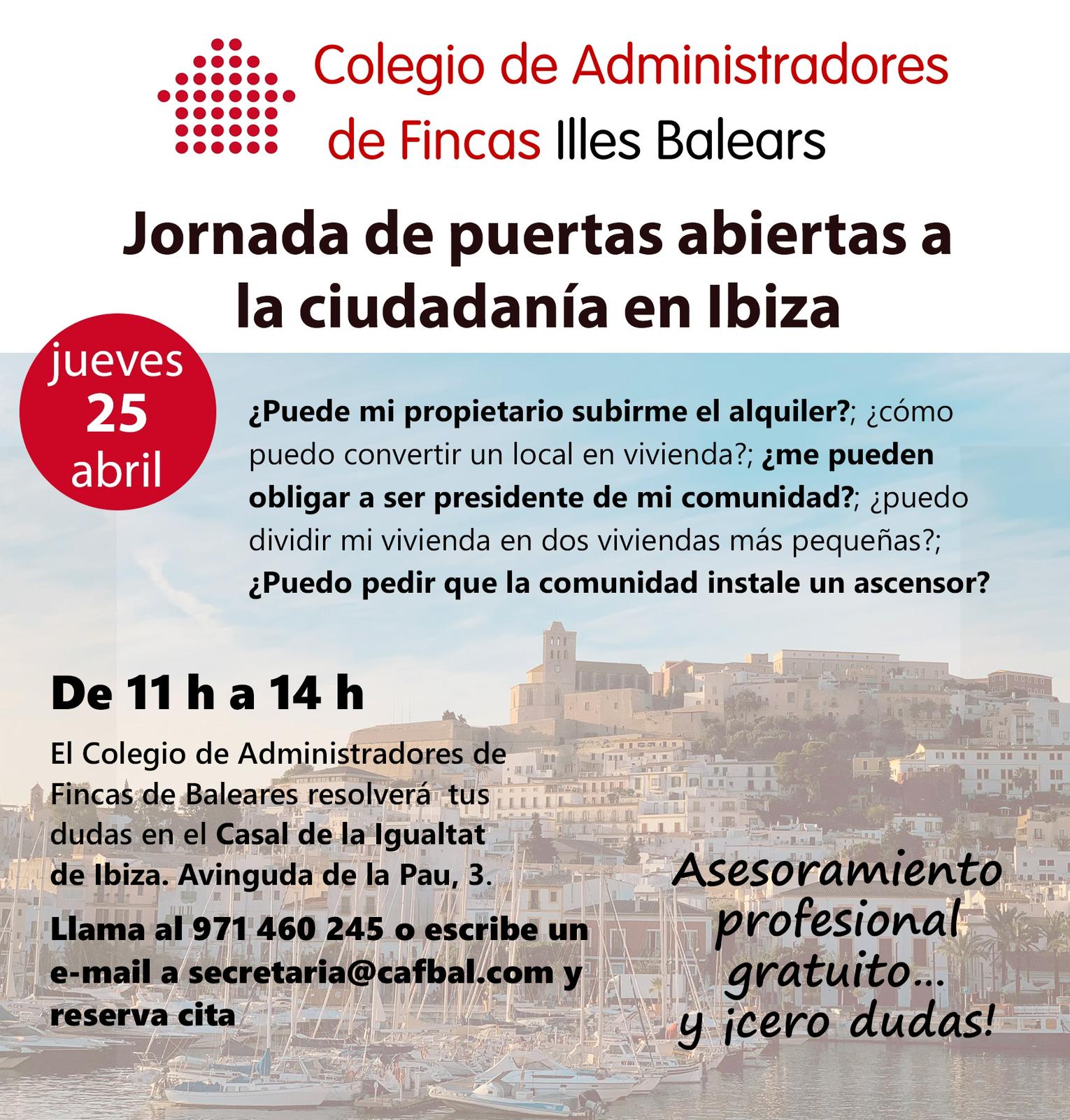 Jornada de Puertas Abiertas en IBIZA.- 28.04.2024