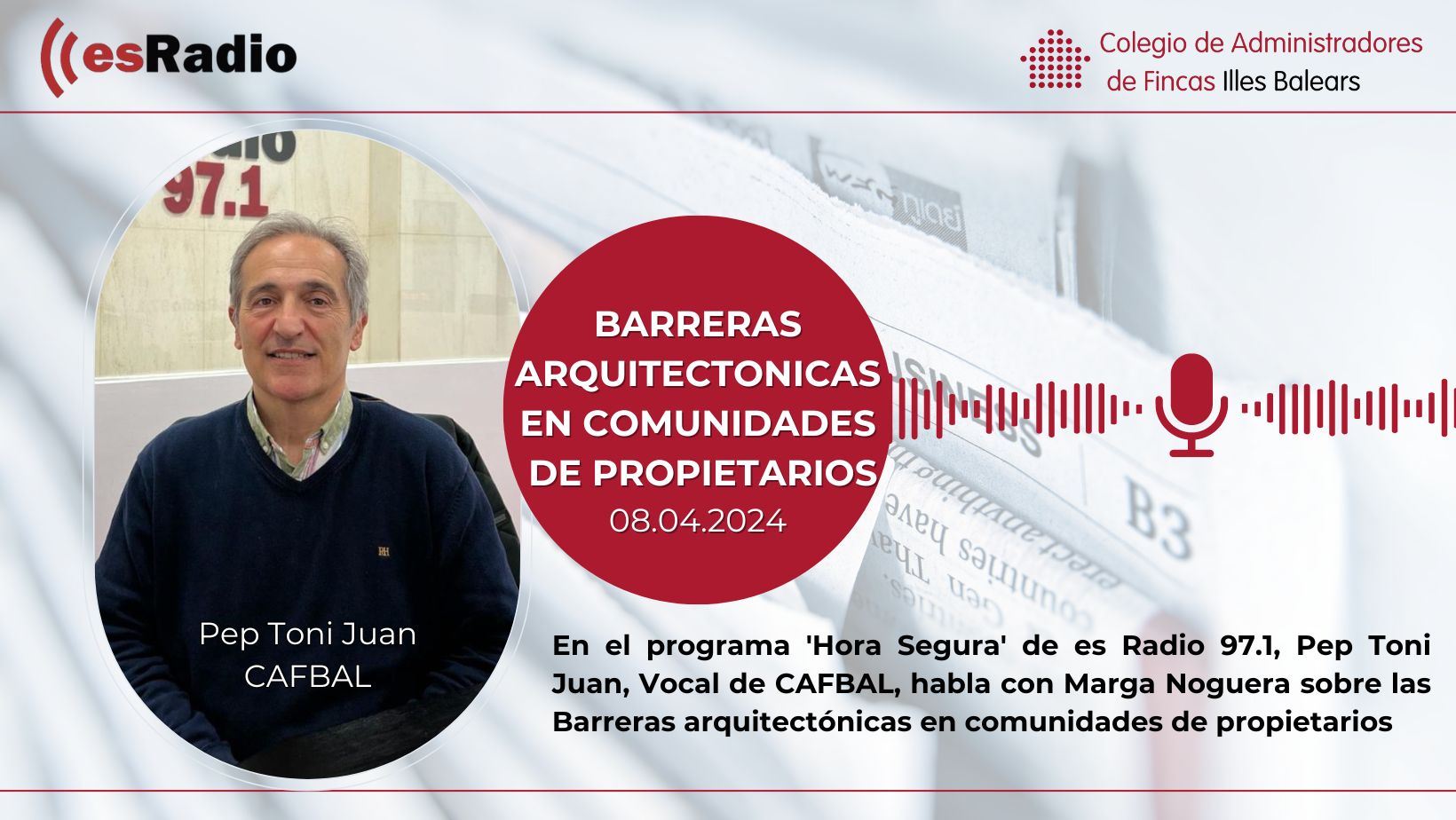 Barreras arquitectónicas en comunidades de propietarios, por Pep Toni Juan