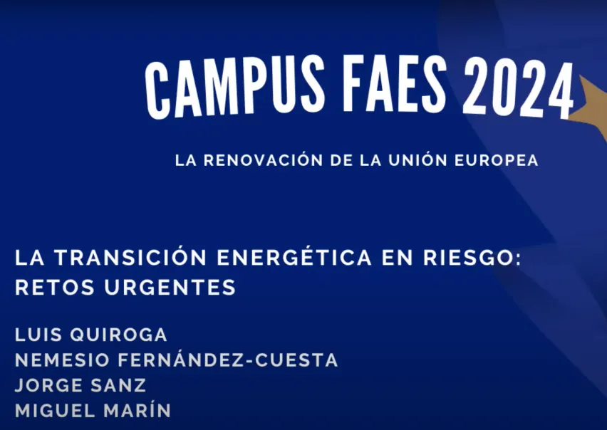 Participación de Luis Quiroga, cofundador de Oikos, en el Campus FAES 2024