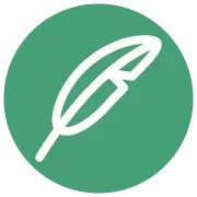 Feather and design icon