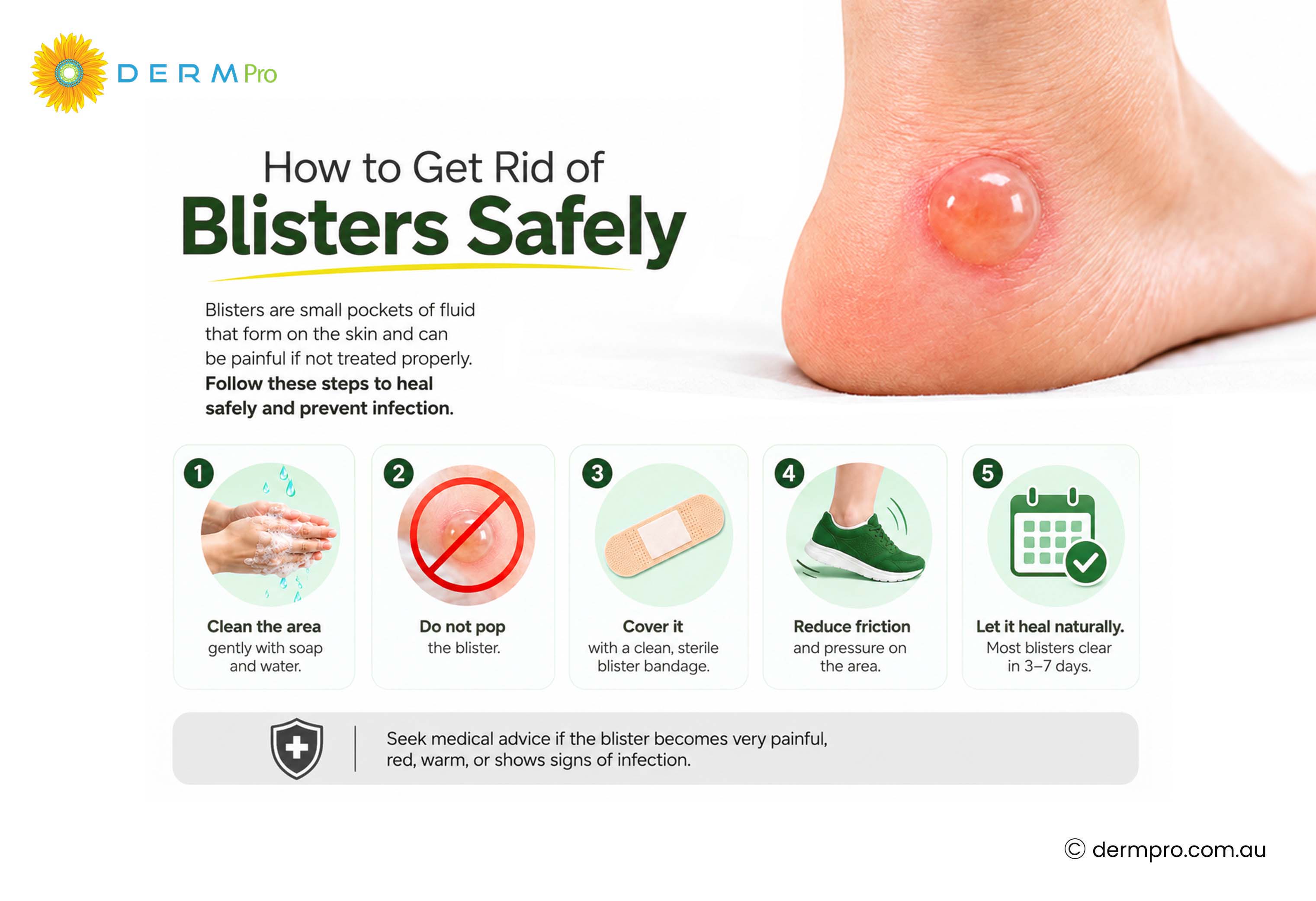 How to get rid of Blisters Safely
