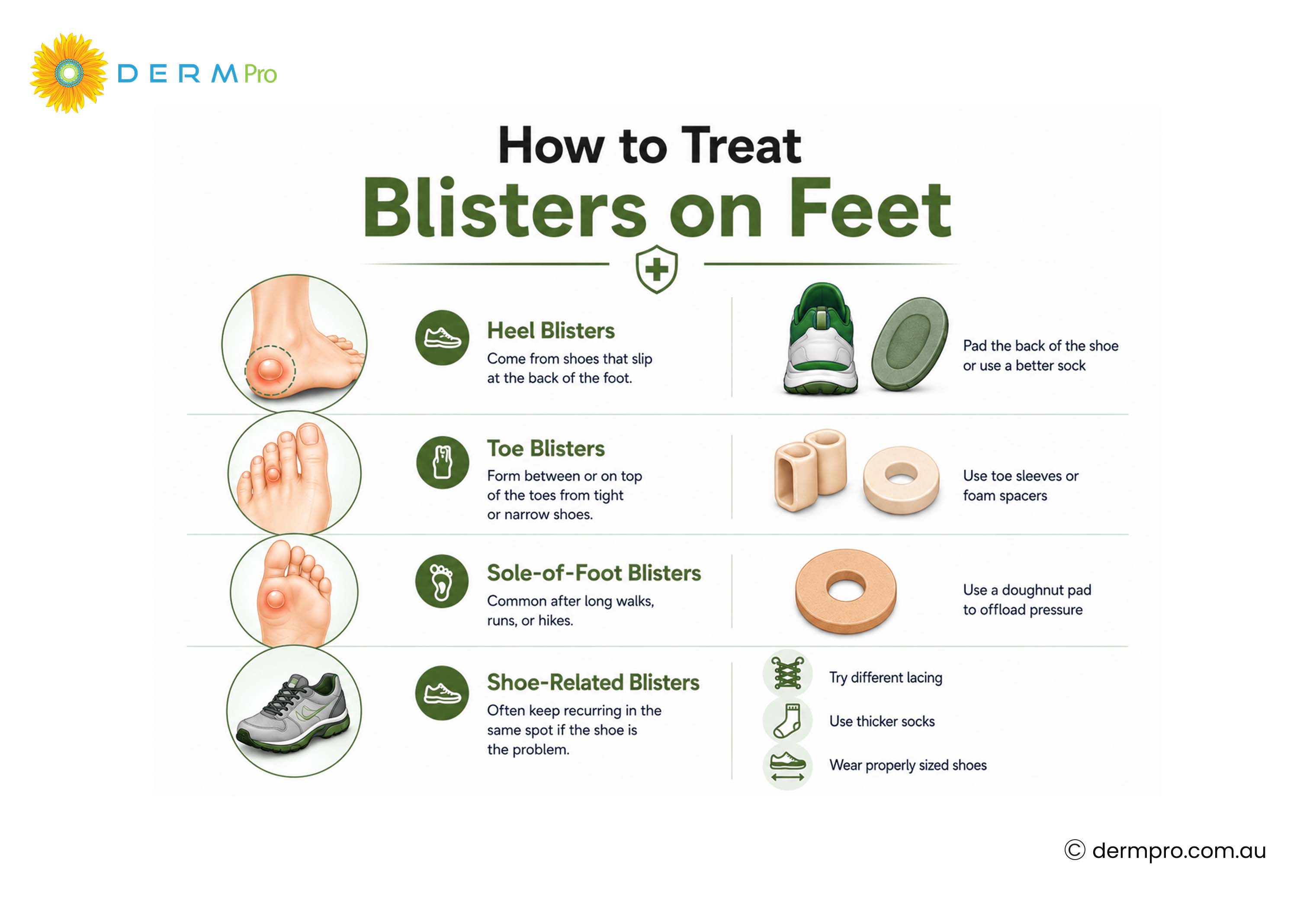 how to treat blisters on feet 