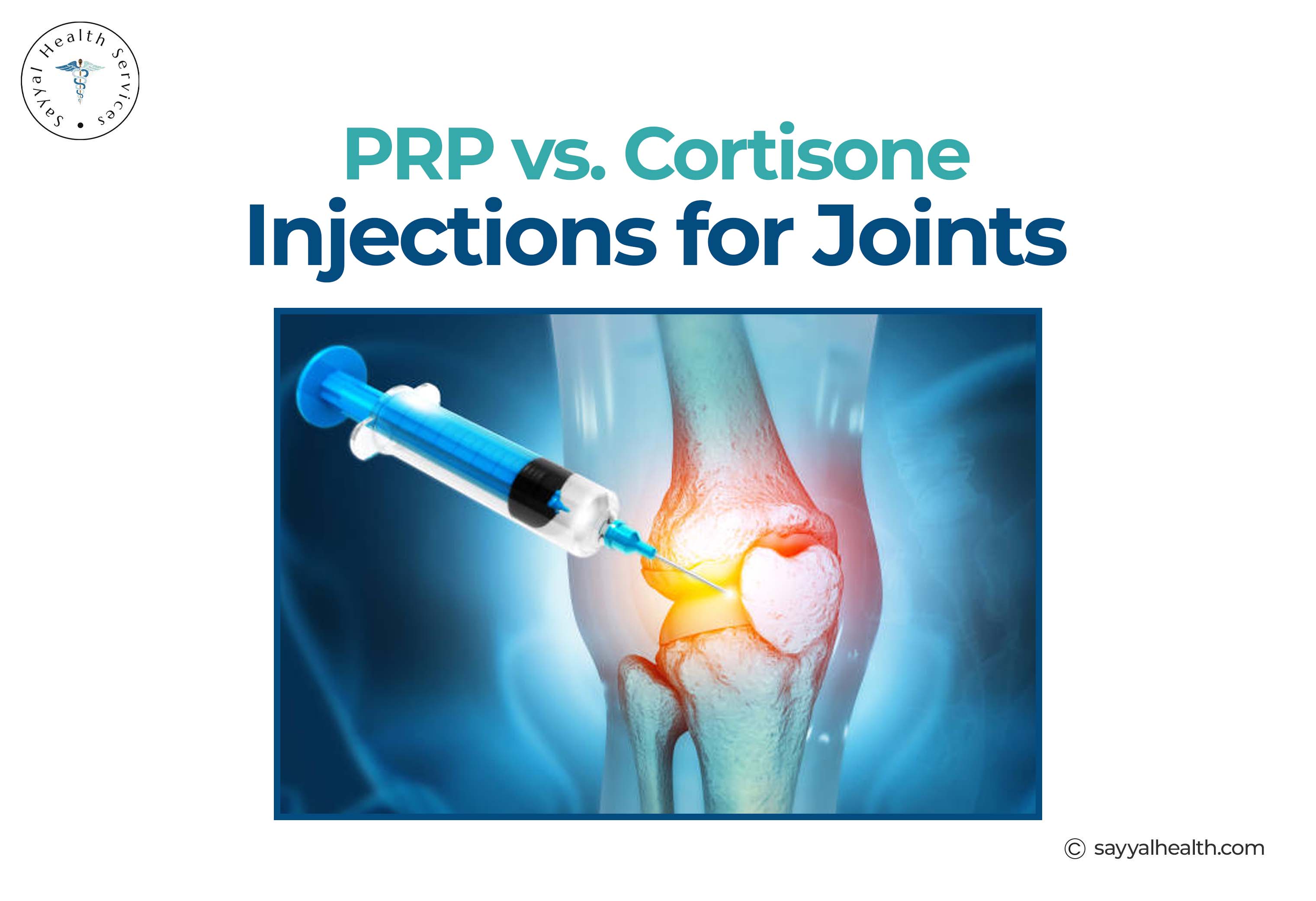 PRP vs cortisone knee joint injection
