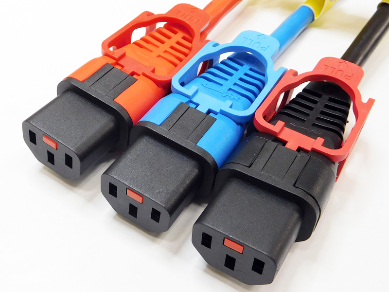 抜け防止 ロック電源ケーブル