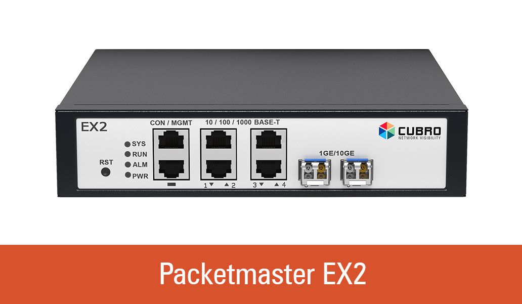 sFlow対応小型パケットブローカ Packetmaster EX2+